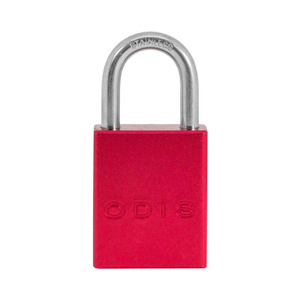Candado Bloqueo Aluminio Odis 38mm - Rojo image number 1.0