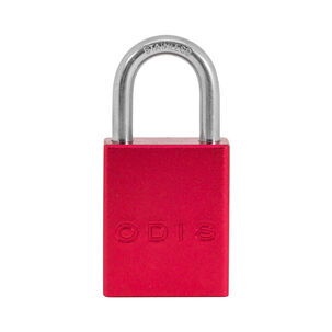 Candado Bloqueo Aluminio Odis 38mm - Rojo