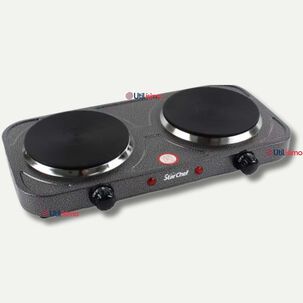 Cocina Eléctrica 2 Platos Cocinilla Portátil 2000w De Potencia