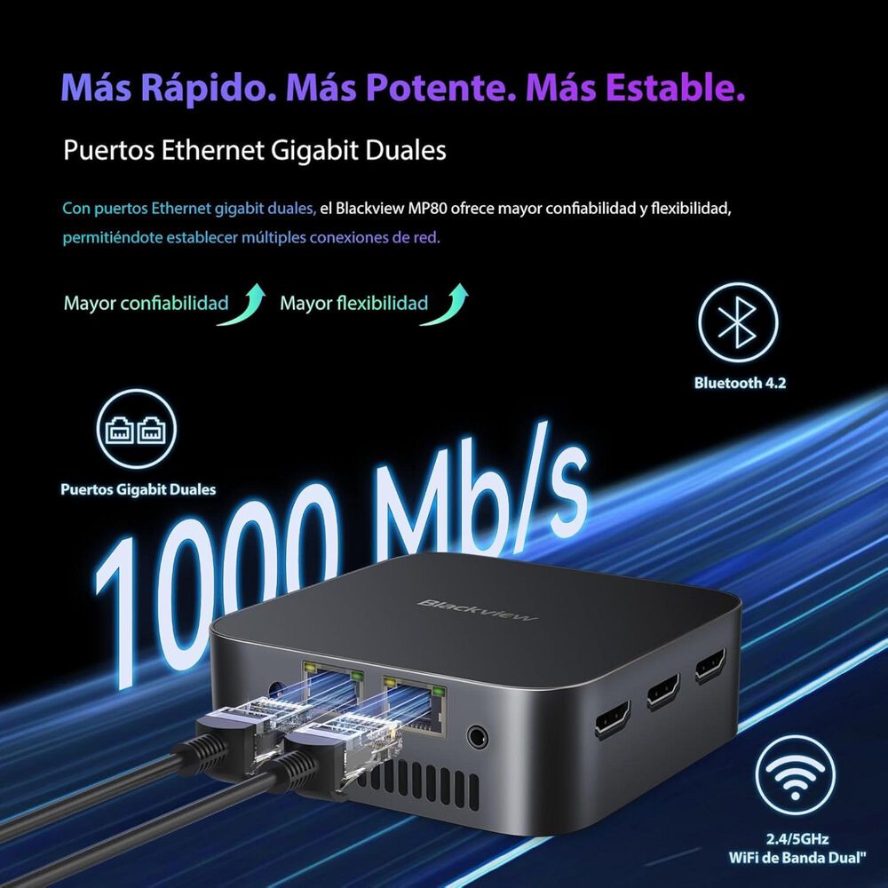 Blackview Mp80 - Mini Pc Intel N95, 16gb Ram, 512gb Ssd, 4k Uhd image number 5.0