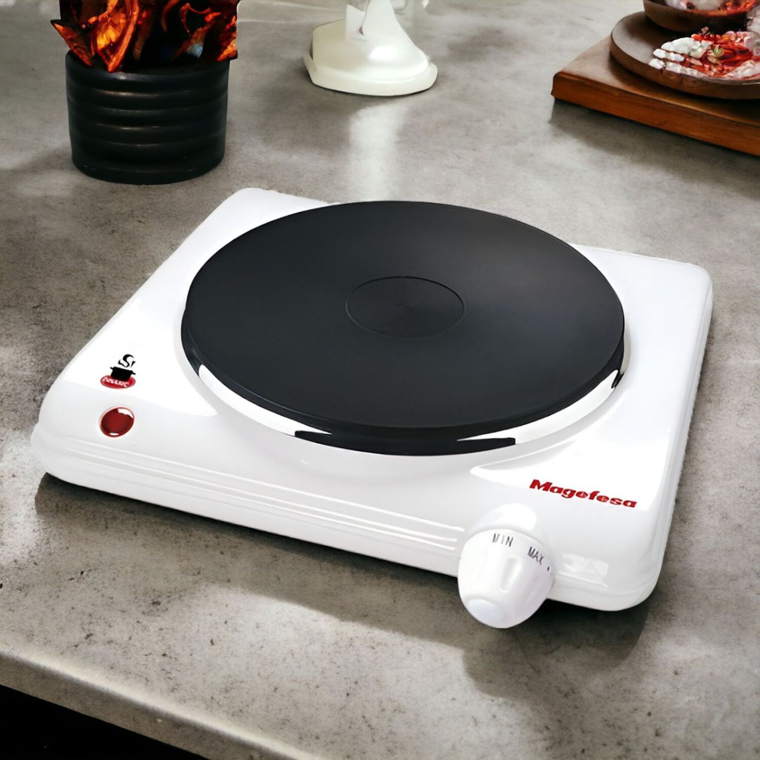 Cocina Electrica Magefesa Dinamic Inox Single Mgf8012 1500w image number 4.0