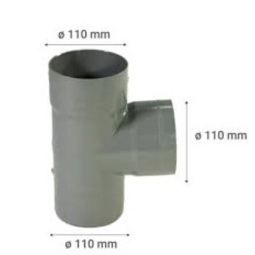 Tee Pvc Sanitario Gris 40 X 40mm Pvc Petroflex image number 2.0