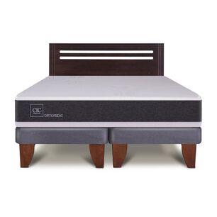 Cama Europea Cic New Ortopedic / 2 Plazas / Base Dividida + Respaldo