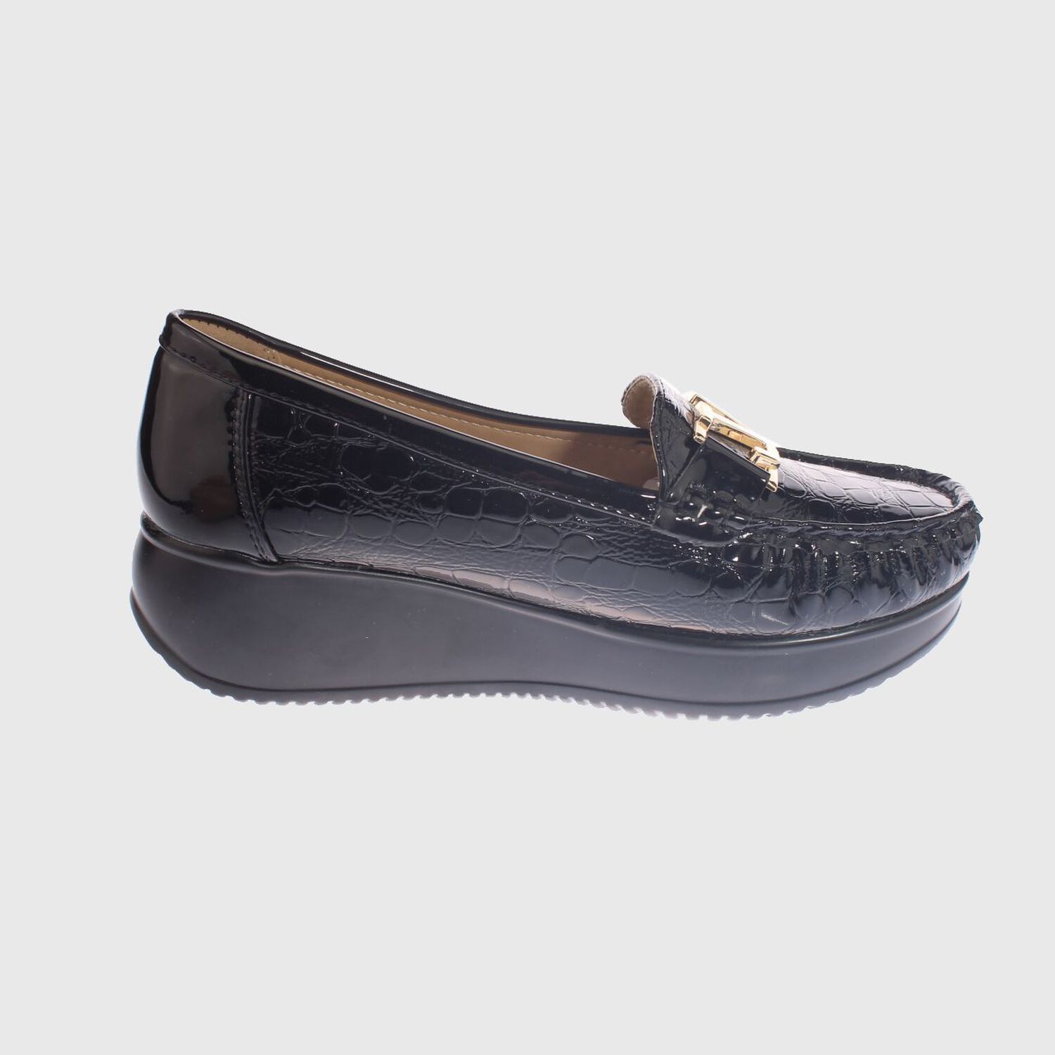 Mocas&iacute;n Platafoma Negro Hualun Art. 5h79black image number 3.0