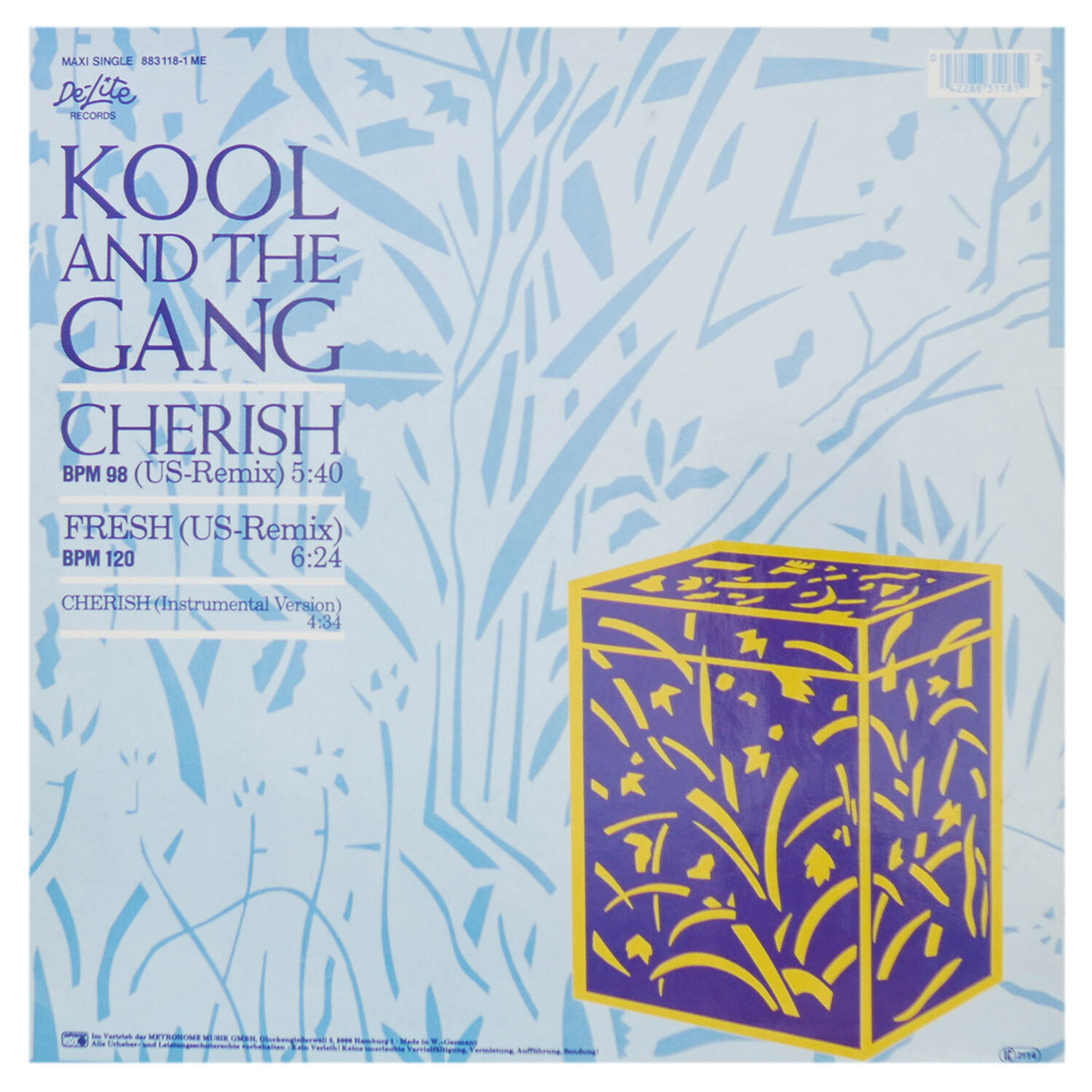 Kool & The Gang - Cherish (us-remix)/fresh (us-remix) | 12" Maxi Single Usado image number 1.0