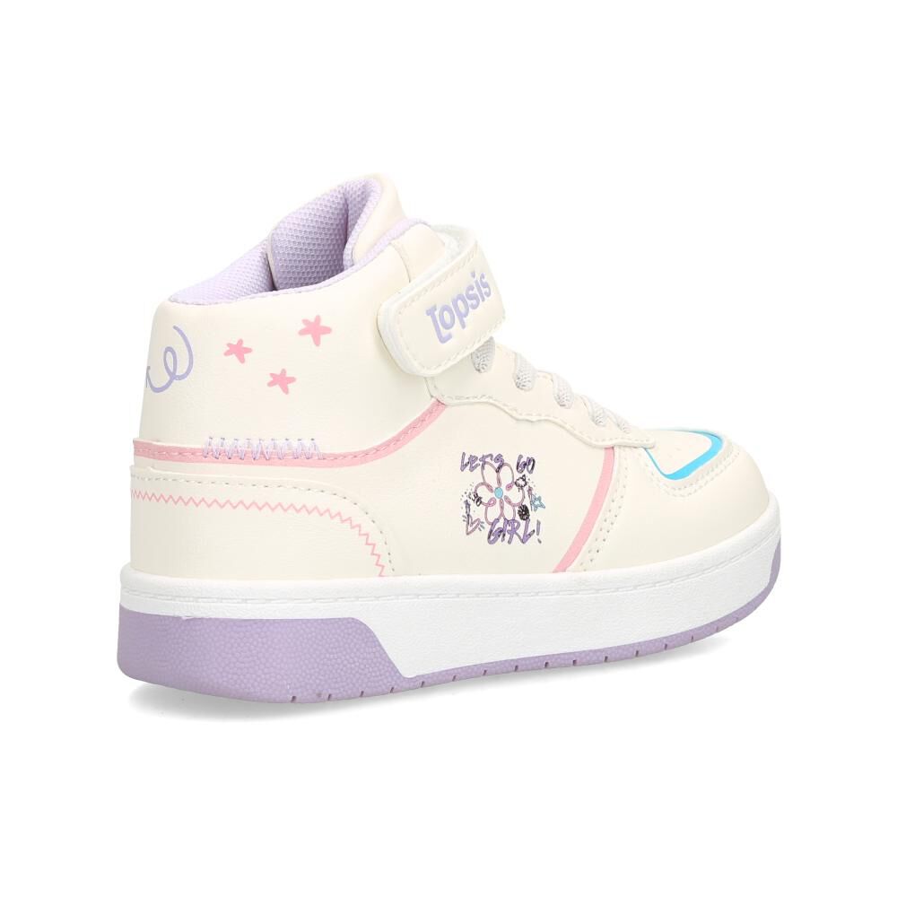 Zapatilla Infantil Ni&ntilde;a Topsis White image number 3.0