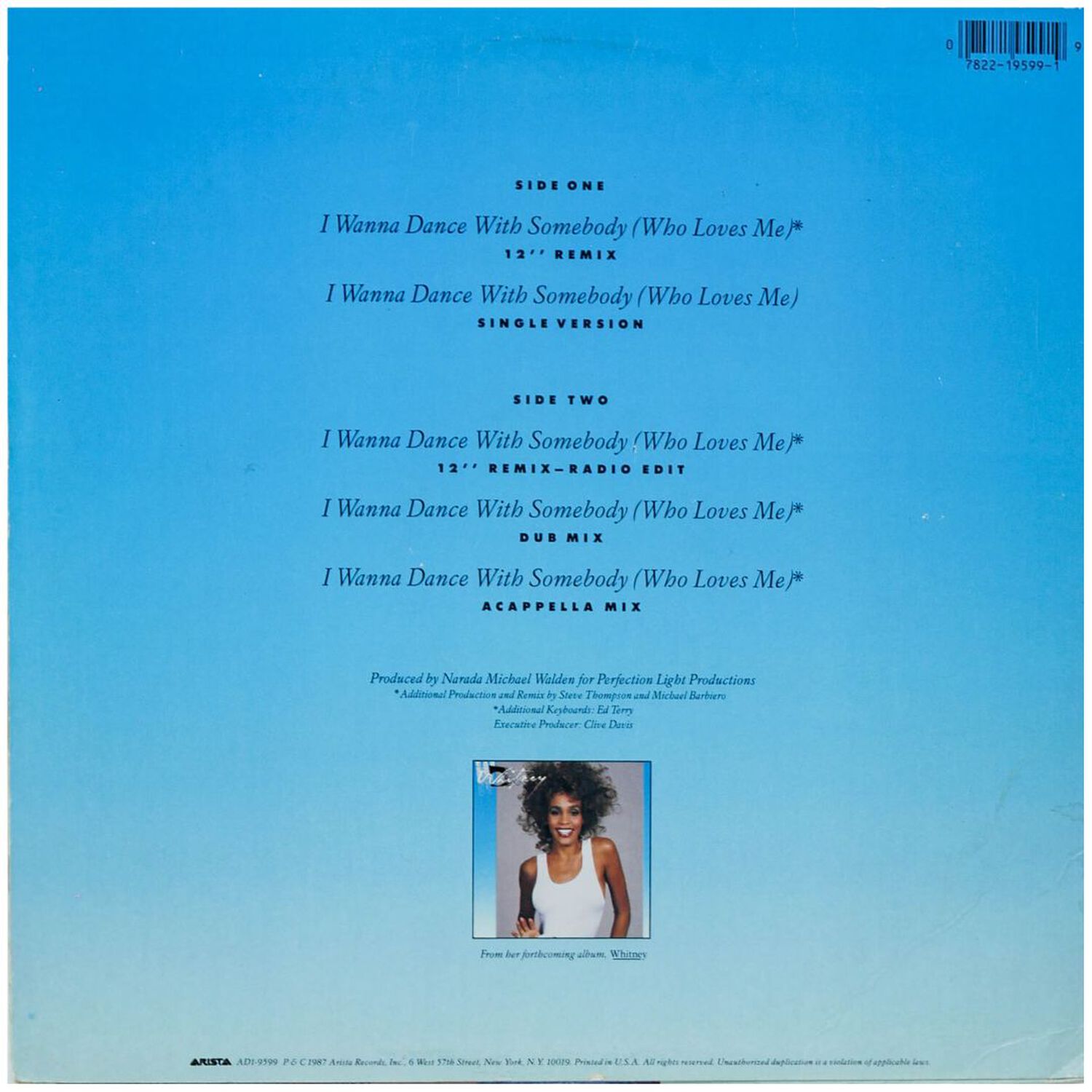Whitney Houston - I Wanna Dance With Somebody (who Loves Me) | 12" Maxi Single Usado image number 1.0