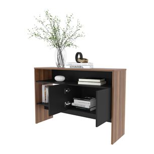 Arrimo 2 Puertas 80x120x35 Cm Fm-002c - Cafe Claro / Negro