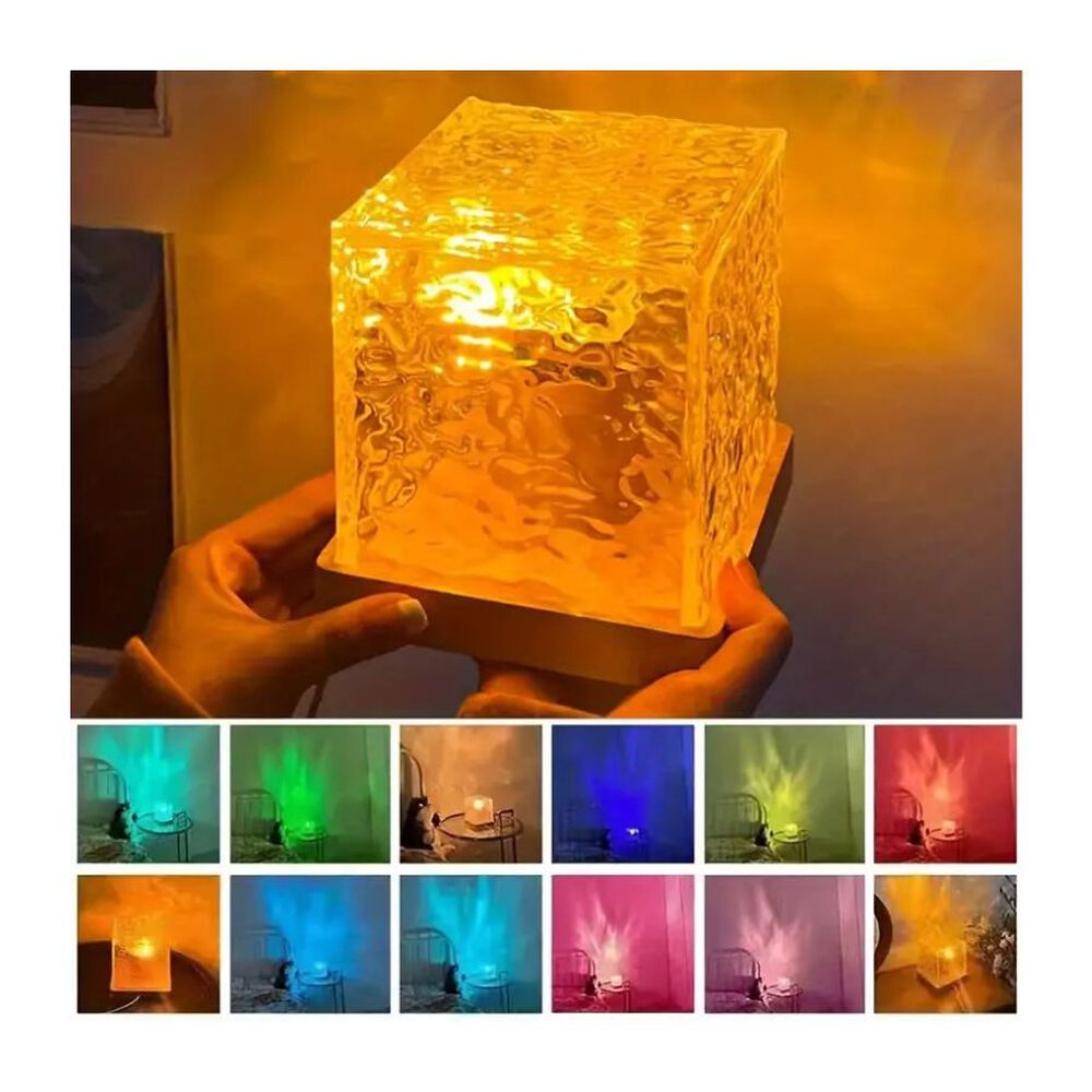 Lampara Luz De Noche Decorativa Rgb Regulable Usb De Mesa image number 3.0