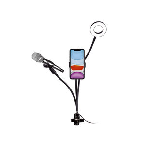 Dblue Soporte Celular Clip Con Aro Led Con Control De Luz -