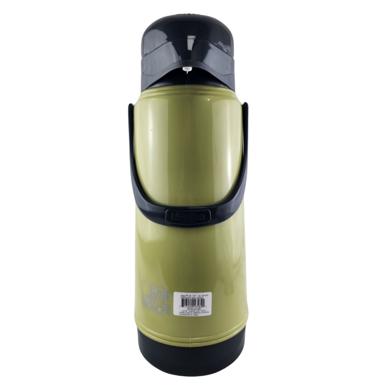 Termo Mega 1.8l Air Pot Manilla Sifon Bebidas Calientes Frias Verde image number 0.0