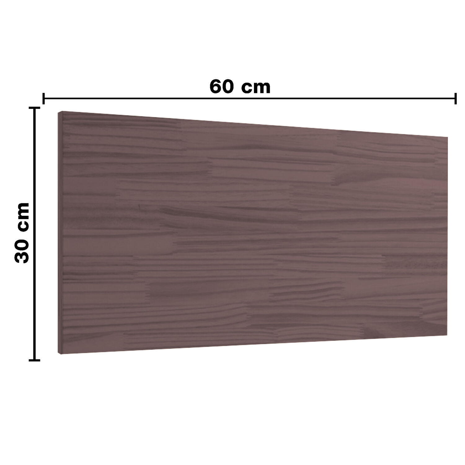 Repisa Flotante 60x30cm Mdp + 2 Soportes Caf&eacute; Kpc60x30x1,5uv Brasforma image number 2.0