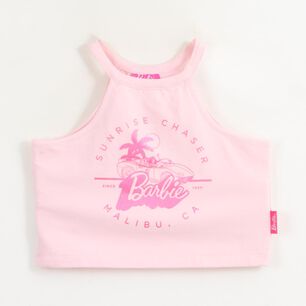 Polera Sm Niña Palmera Barbie Rosado 4