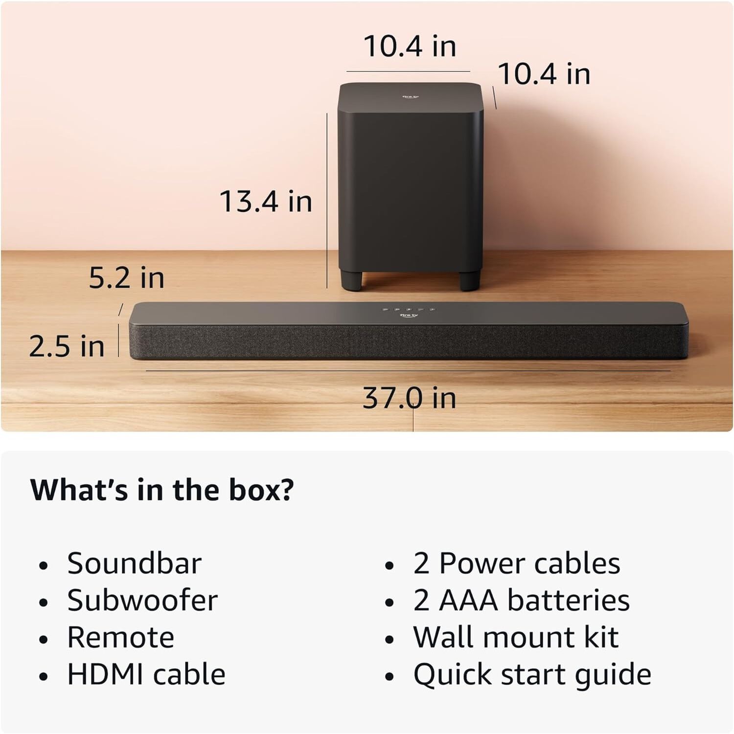 Soundbar Amazon Fire Tv Plus Con Subwoofer image number 6.0