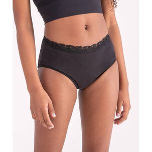 Calz&oacute;n Menstrual Adolescente Negro 2rios