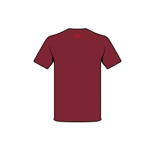 Polera Zipp Manga Corta Z2206 Burdeos