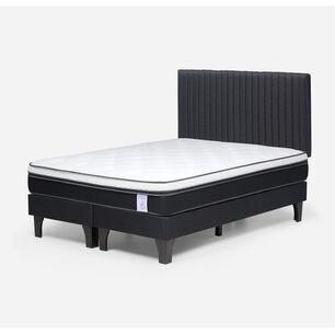 Cama Europea Rosen New Style 6 / 2 Plazas / Base Dividida + Respaldo