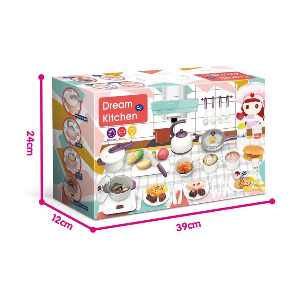 Set De Cocina Infantil Dream Kitchen Diy 55 Accesorios Luz Y Sonido image number 3.0