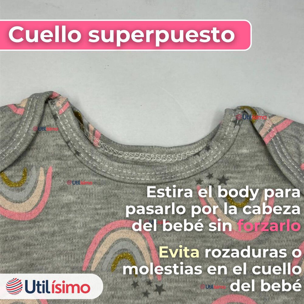 Pack 5 Bodys Niña Manga Corta Tedmimak 100% Algodón Princess Love image number 4.0