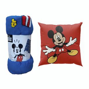 Pack Manta Coral 127x152 + Cojin 40x40 Mickey Movie