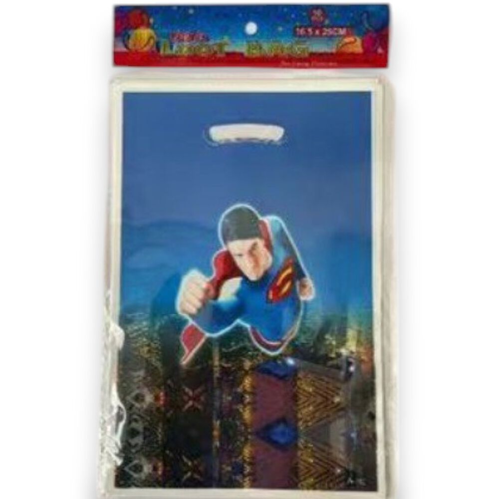 Pack Bolsas Dulces Superman Cumpleaños Cotillon image number 1.0