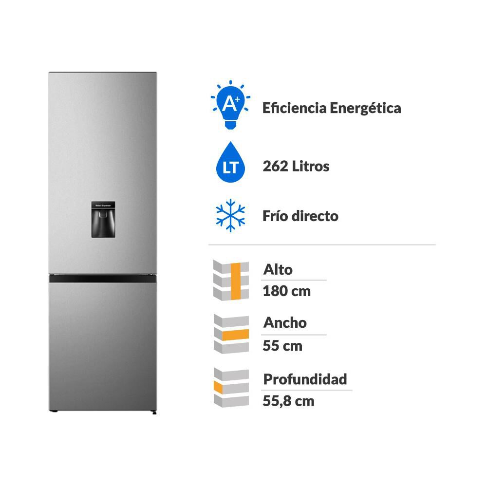 Refrigerador Bottom Freezer Hisense RD-35DCD / Frío Directo / 262 Litros / A+ image number 1.0