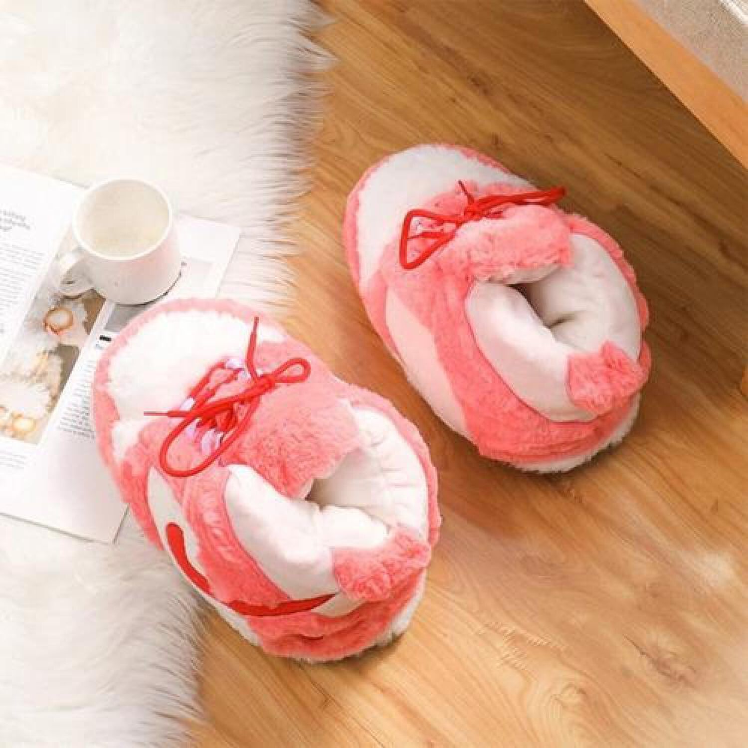 Pantuflas 3d Estilo Zapatillas Felpa Suaves image number 15.0