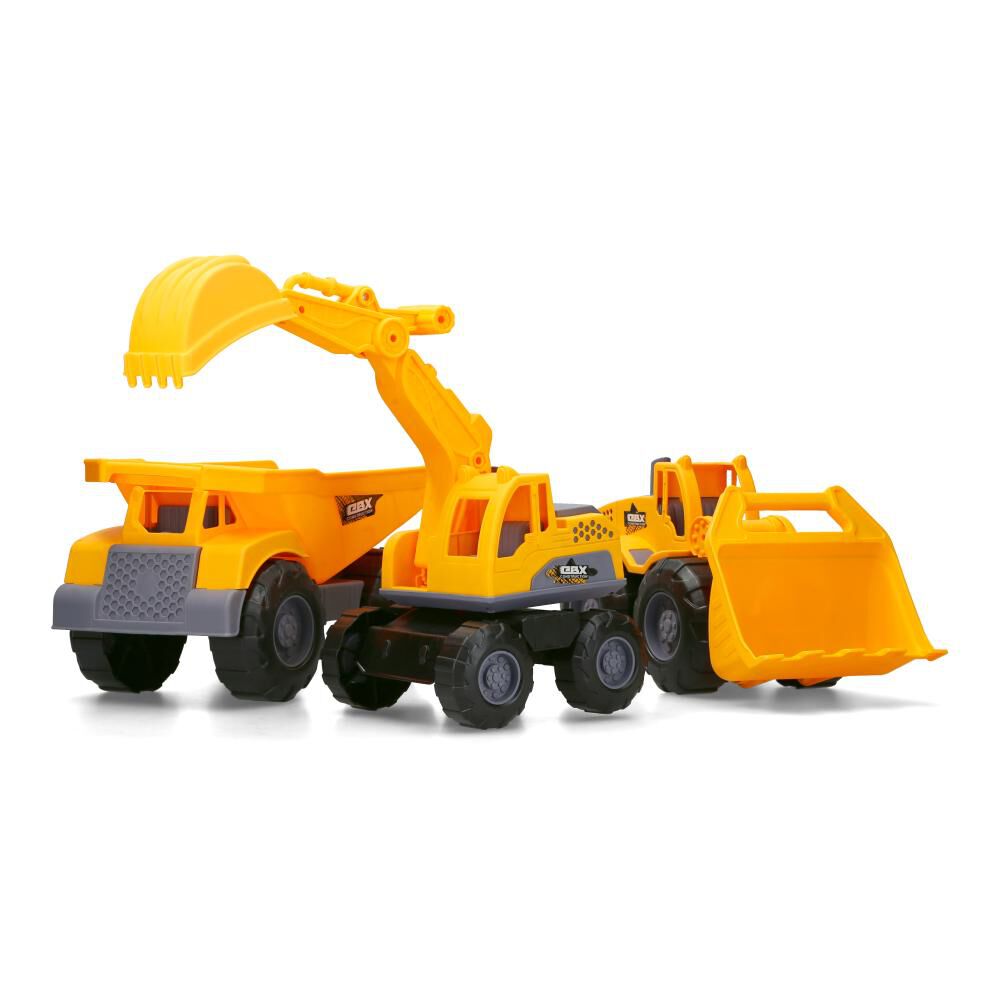 Veh&iacute;culo Fricci&oacute;n Ebx Constructi&oacute;n Medium Car 3pack image number 0.0