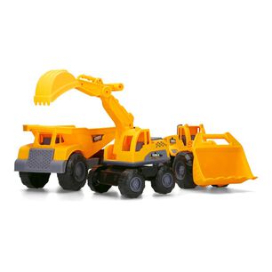 Veh&iacute;culo Fricci&oacute;n Ebx Constructi&oacute;n Medium Car 3pack