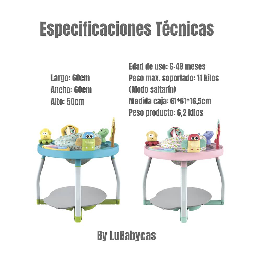 Saltarin 5 En 1 Centro De Actividades Azul Lubabycas image number 2.0