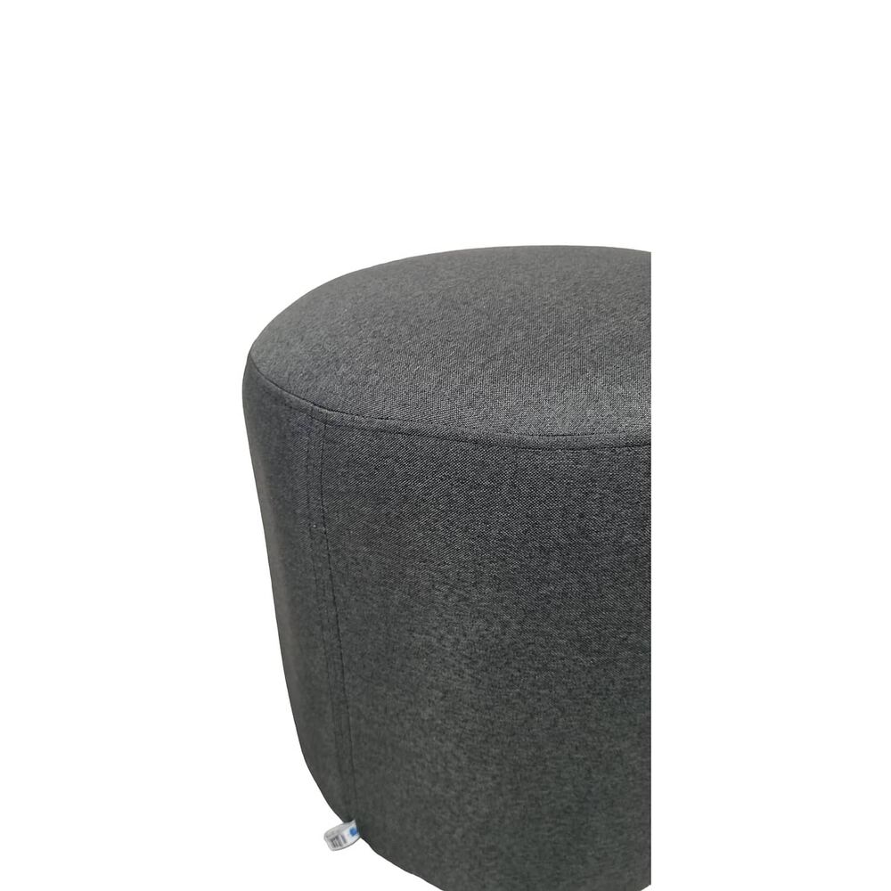 Pouf Redondo Lino Gris Oscuro image number 2.0