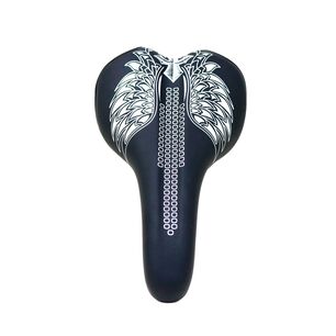 Asiento Radical Mountain Mtb N756 Alas Negro Blanco