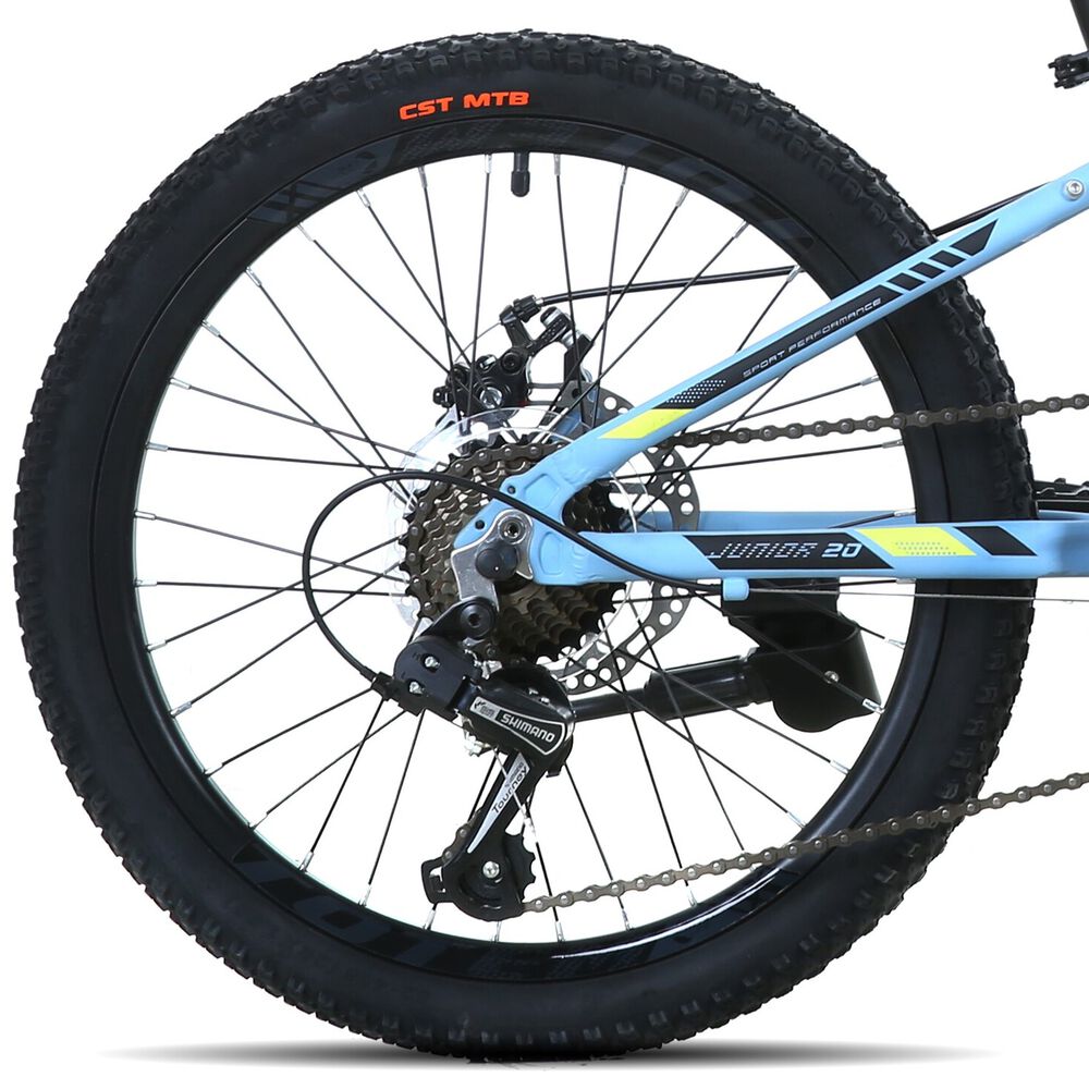 Bicicleta Totem Mtb Aro 20 Modelo 1100 Celeste image number 5.0