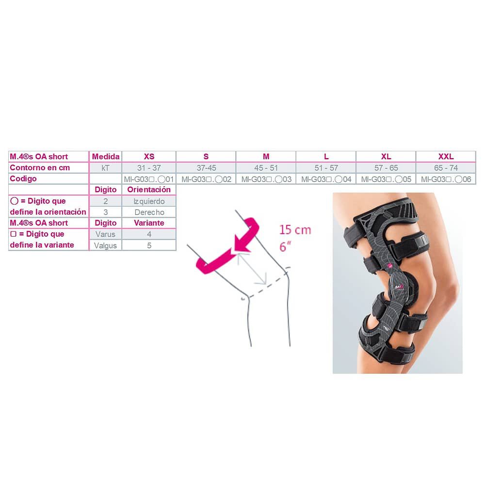 Rodillera M4s Short Izquierda Talla M-medi image number 1.0