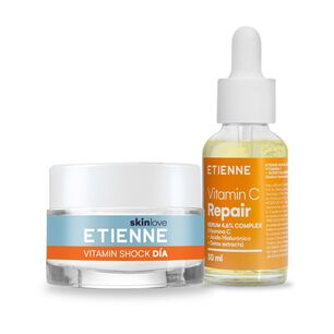Set Etienne Vitamin Shock D&iacute;a 50g + Serum C Repair