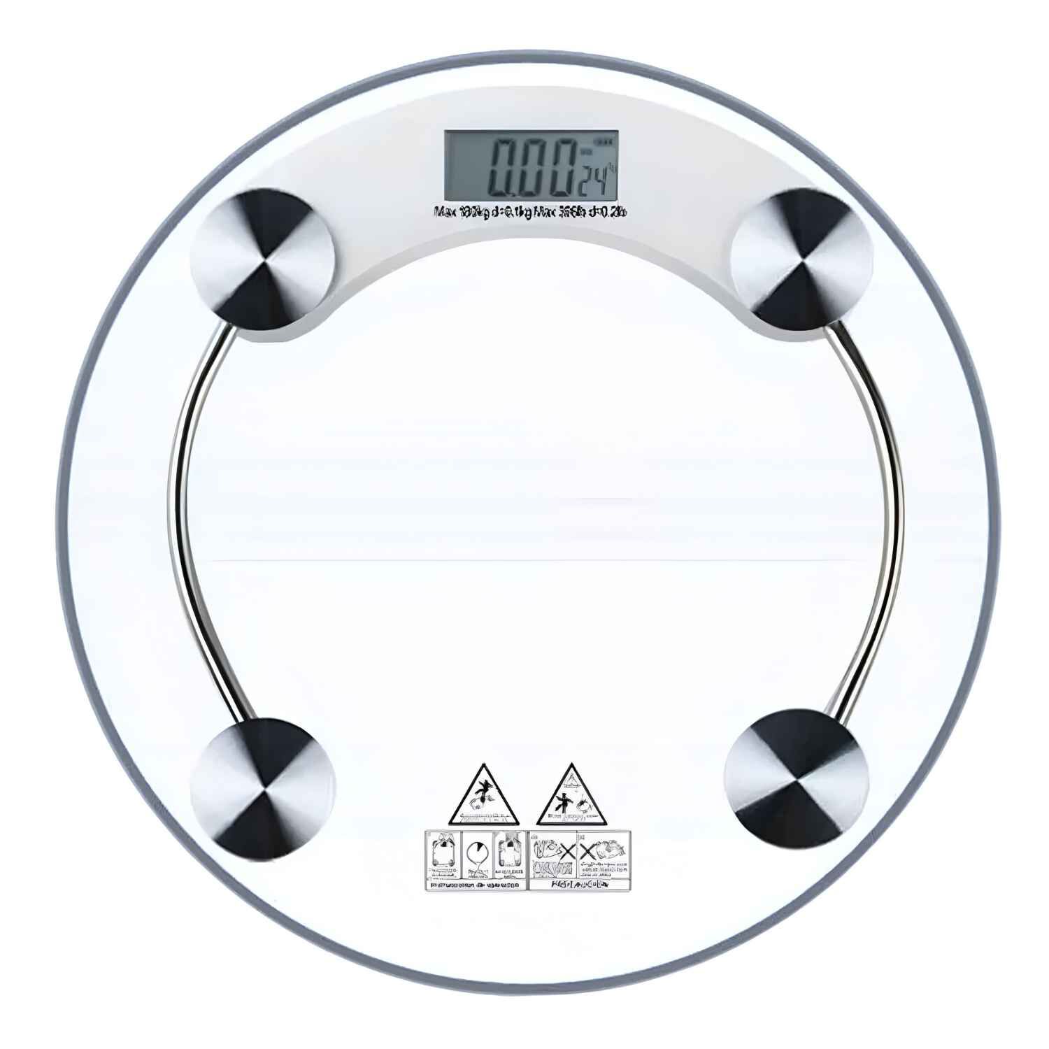 Bascula Digital Vidrio Hasta 180kg Redonda Pesa Pantalla Lcd image number 7.0