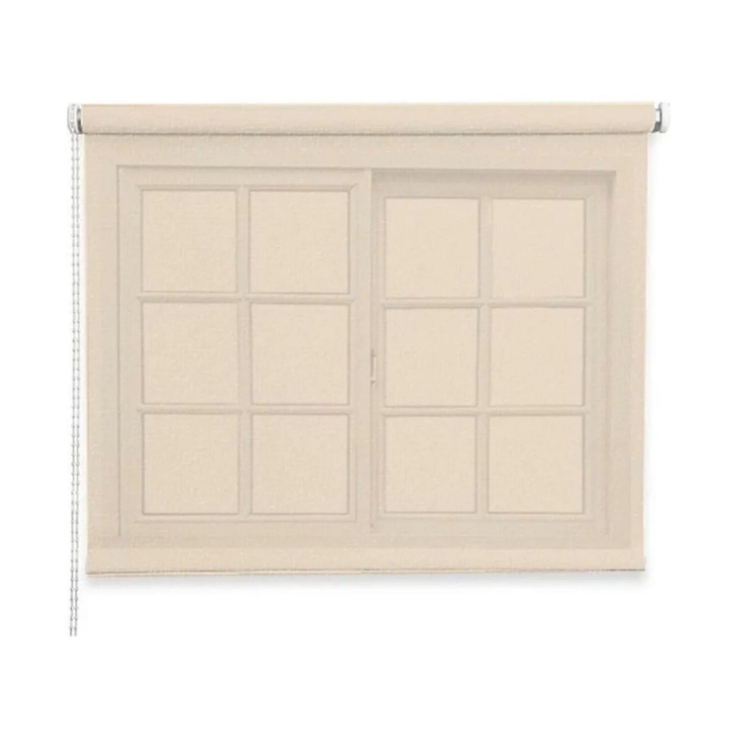 Cortina Roller Rustica Deluxe 60x200 Cm Beige image number 0.0