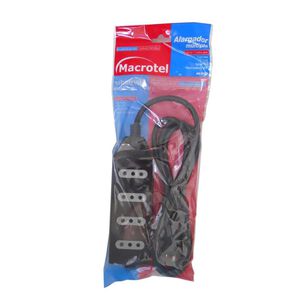 Zapatilla Alargador 1.5mt 4 Entradas Negro