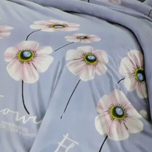 Juego De S&aacute;banas 2 Plazas Floreado 4 Piezas