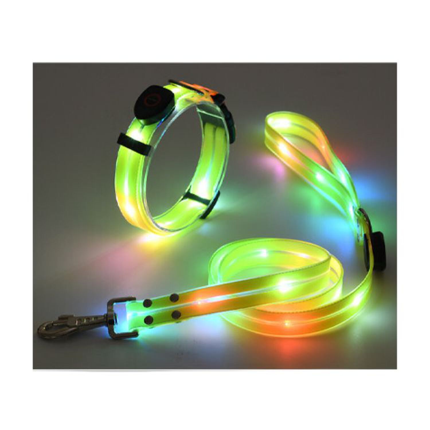 Correa + Collar Con Luces Led Impermeable image number 4.0