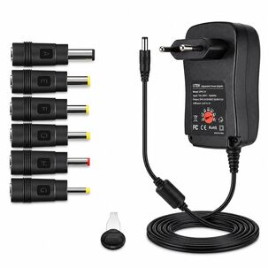 Transformador 12v Regulables 2a / 24w + 6 Plug Universales