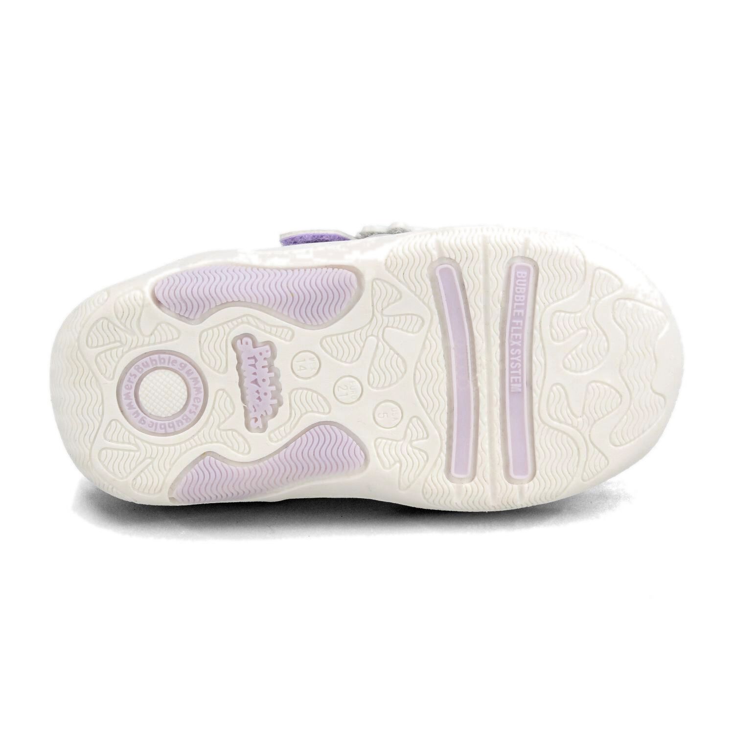 Zapatilla Ni&ntilde;a Bubblegummers Sam Plateado/blanco image number 4.0