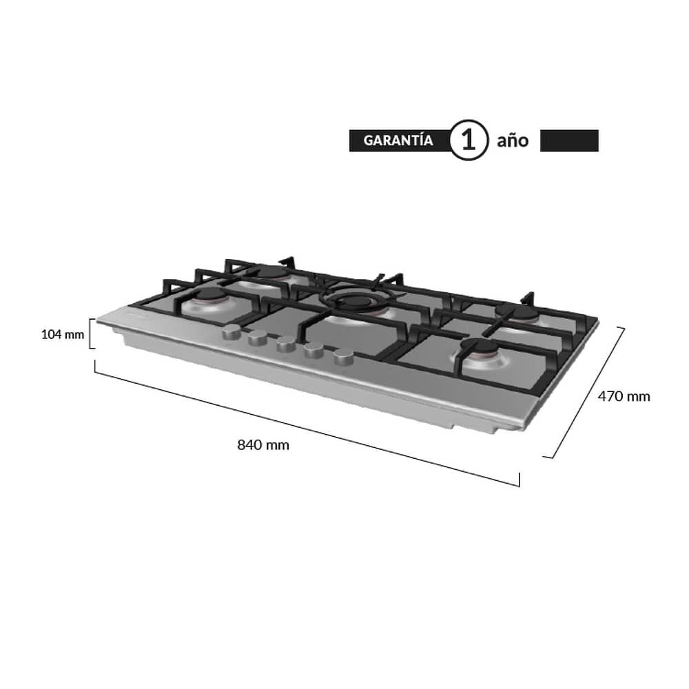 Encimera Gas Natural Fdv Design 90 image number 2.0
