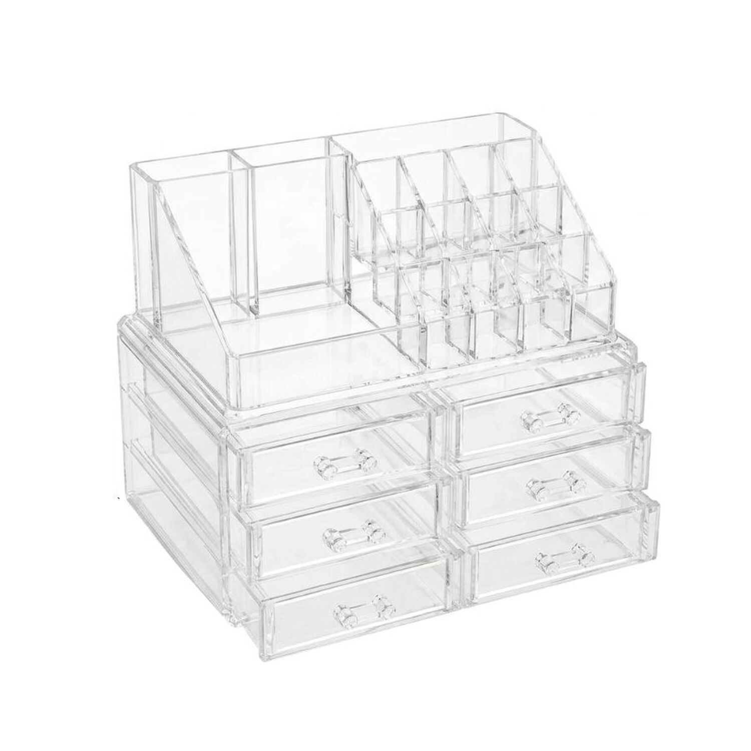 Organizador Cosm&eacute;ticos Acr&iacute;lico 3 Cajones Maquillaje Transparente image number 0.0