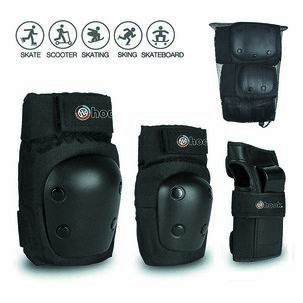 Set De Protecciones Adulto Hook Black L