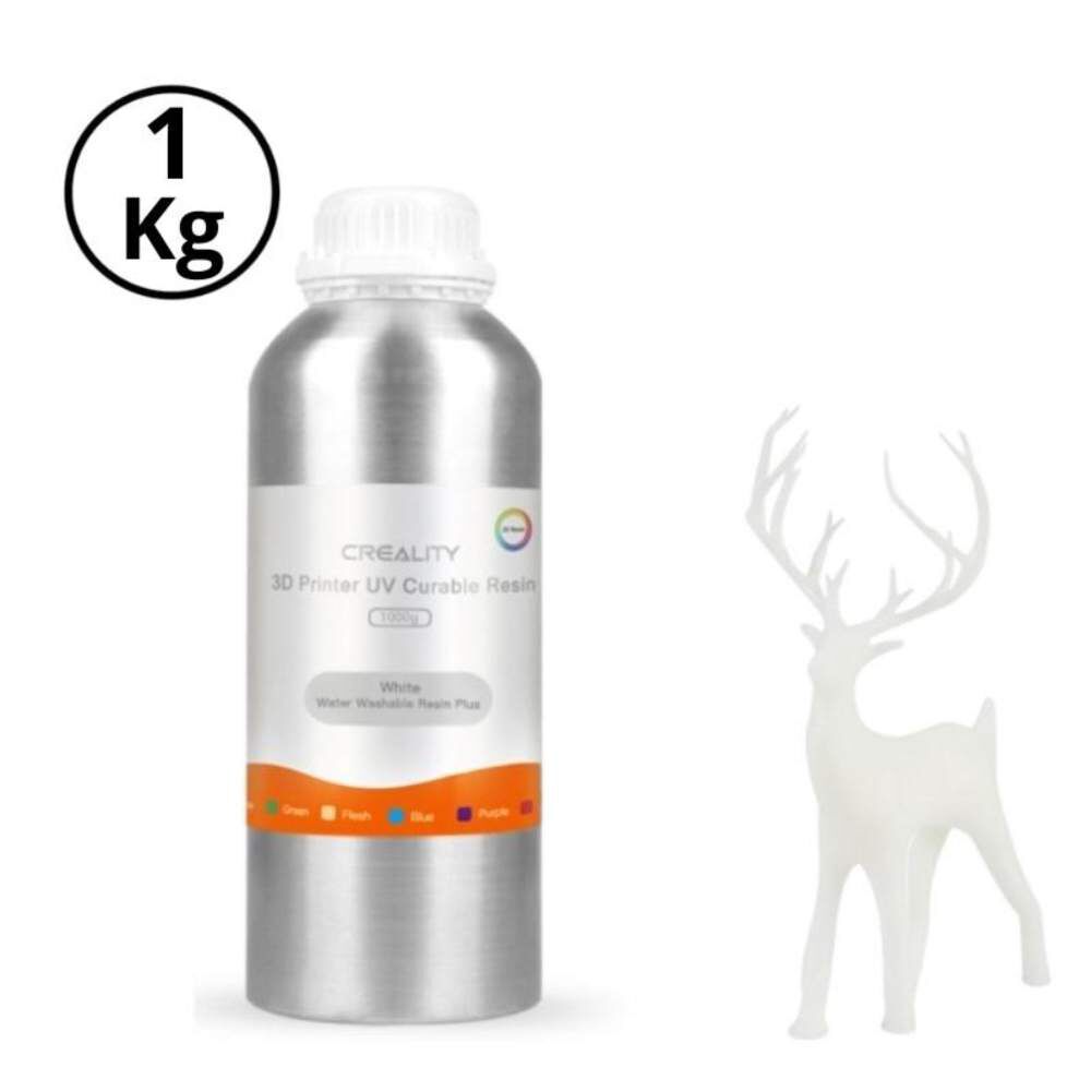Resina Lavable Al Agua Blanca Para Impresoras 3d 1000g Creality Plus image number 0.0