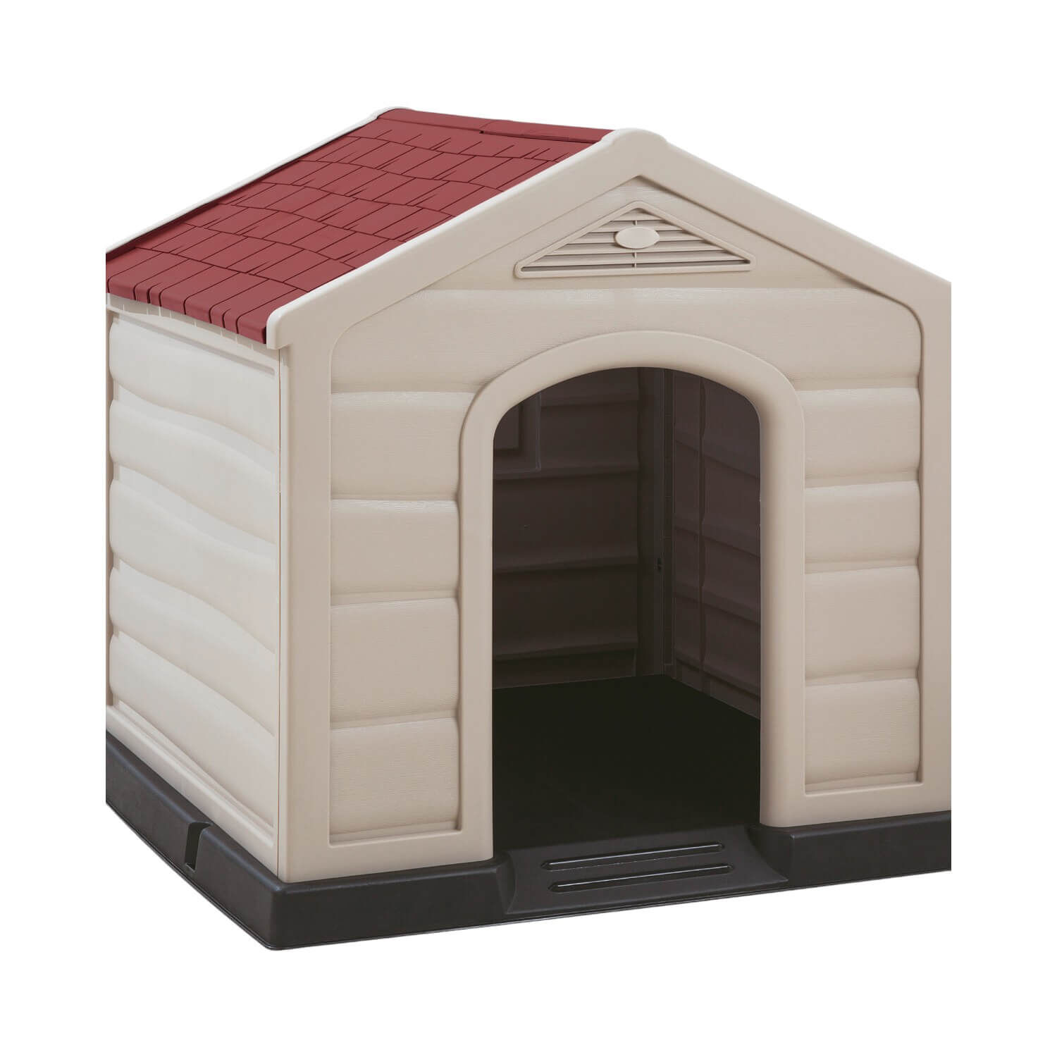 Casa Para Perro Techo Rojo Tama&ntilde;o Grande 92x90x89 Cm Rimax image number 2.0