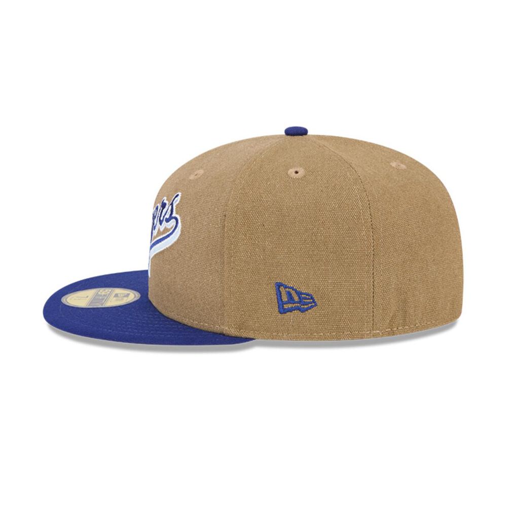 Gorro 59fifty Mlb Los Angeles Dodgers Canvas Crown Med Beige image number 4.0
