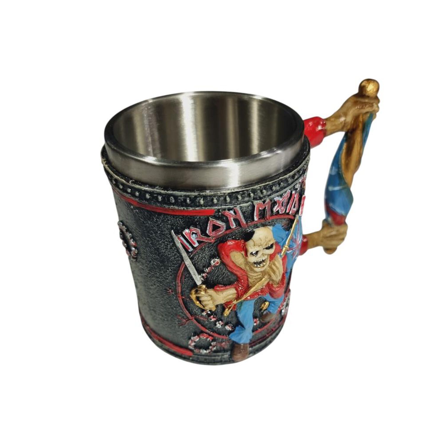 Taz&oacute;n Taza 3d Resina Rock Iron Maiden, Eddie The Trooper image number 1.0