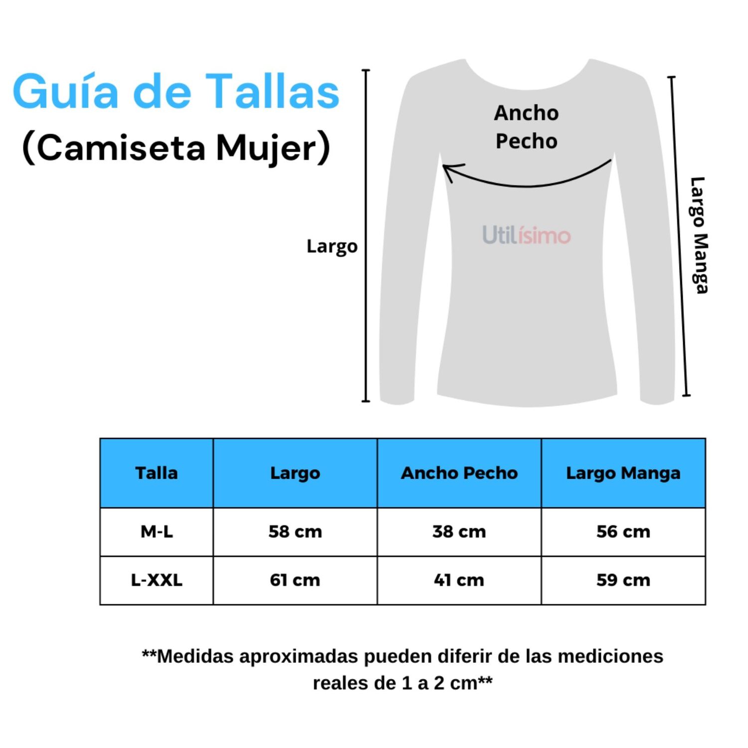 Pack 6 Camisetas Manga Larga Bamb&uacute; Mujer Primera Capa Blanco Negro image number 2.0